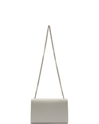 Sac bandoulière en cuir gris Saint Laurent