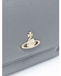 Sac bandoulière en cuir gris Vivienne Westwood