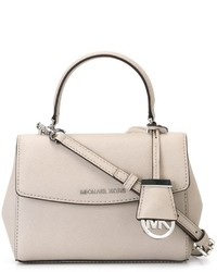 Sac bandoulière en cuir gris MICHAEL Michael Kors