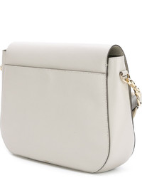 Sac bandoulière en cuir gris Anya Hindmarch