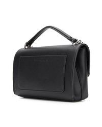 Sac bandoulière en cuir imprimé noir Calvin Klein Jeans