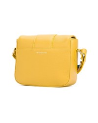 Sac bandoulière en cuir jaune Sara Battaglia