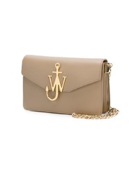 Sac bandoulière en cuir marron clair JW Anderson