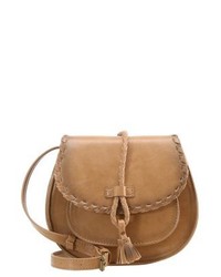 Sac bandoulière en cuir marron clair OVS