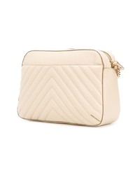 Sac bandoulière en cuir matelassé beige Stella McCartney