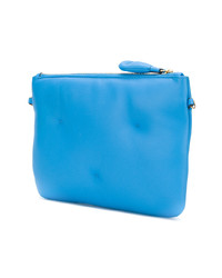 Sac bandoulière en cuir matelassé bleu Anya Hindmarch