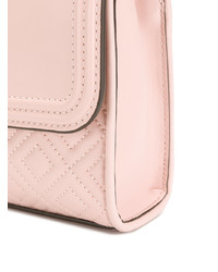 Sac bandoulière en cuir matelassé rose Tory Burch