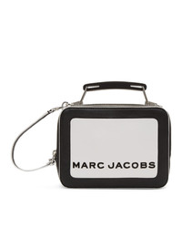 Sac bandoulière en cuir noir et blanc Marc Jacobs