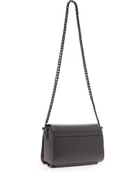 Sac bandoulière en cuir noir