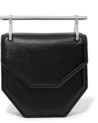 Sac bandoulière en cuir noir M2Malletier