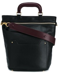 Sac bandoulière en cuir noir Anya Hindmarch