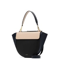 Sac bandoulière en cuir noir Wandler