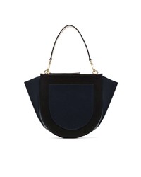 Sac bandoulière en cuir noir Wandler