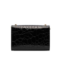 Sac bandoulière en cuir noir Saint Laurent