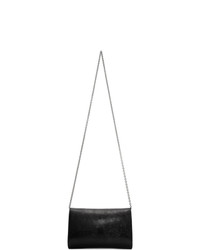 Sac bandoulière en cuir noir Giuseppe Zanotti