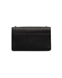 Sac bandoulière en cuir noir Saint Laurent