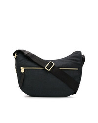 Sac bandoulière en cuir noir Borbonese