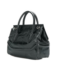 Sac bandoulière en cuir noir Marc Ellis