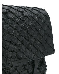 Sac bandoulière en cuir noir OSKLEN