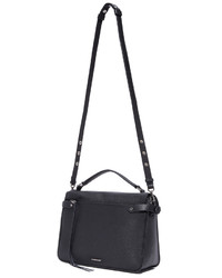 Sac bandoulière en cuir noir Rebecca Minkoff