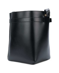 Sac bandoulière en cuir noir Victoria Beckham