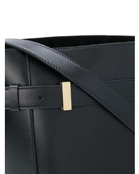 Sac bandoulière en cuir noir Victoria Beckham