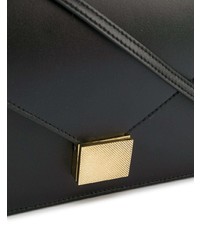 Sac bandoulière en cuir noir Victoria Beckham