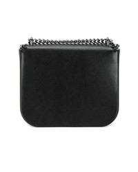 Sac bandoulière en cuir noir Stella McCartney