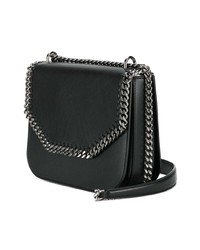 Sac bandoulière en cuir noir Stella McCartney