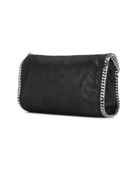 Sac bandoulière en cuir noir Stella McCartney