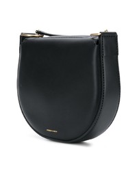 Sac bandoulière en cuir noir Stiebich & Rieth