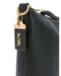 Sac bandoulière en cuir noir Coach