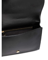 Sac bandoulière en cuir noir Sacai