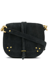 Sac bandoulière en cuir noir Jerome Dreyfuss