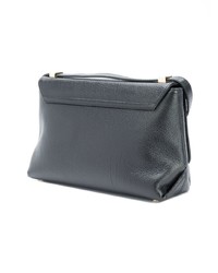 Sac bandoulière en cuir noir Vivienne Westwood