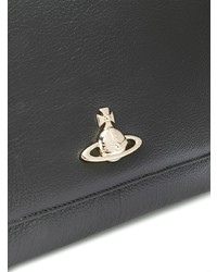 Sac bandoulière en cuir noir Vivienne Westwood