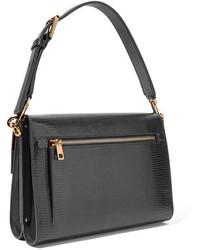 Sac bandoulière en cuir noir Dolce & Gabbana