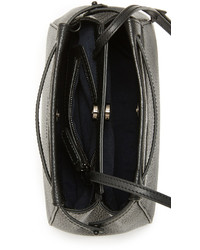 Sac bandoulière en cuir noir Karen Walker