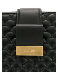 Sac bandoulière en cuir noir Visone