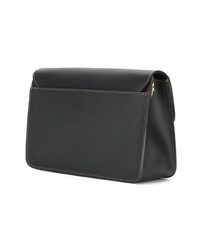 Sac bandoulière en cuir noir Furla