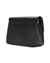 Sac bandoulière en cuir noir Furla