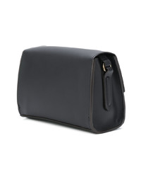 Sac bandoulière en cuir noir Furla