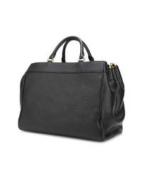 Sac bandoulière en cuir noir Moschino