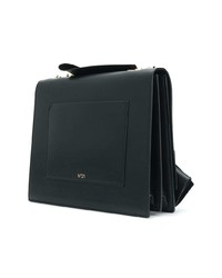 Sac bandoulière en cuir noir N°21