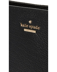 Sac bandoulière en cuir noir Kate Spade