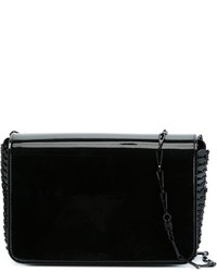 Sac bandoulière en cuir noir Paco Rabanne