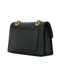 Sac bandoulière en cuir noir Coach