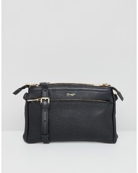 Sac bandoulière en cuir noir Paul Costelloe