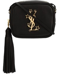 Sac bandoulière en cuir noir Saint Laurent