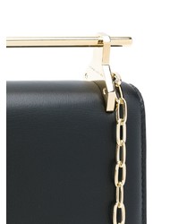 Sac bandoulière en cuir noir M2Malletier